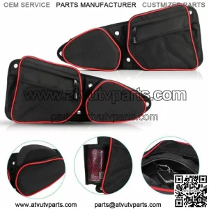 UTV Front Side Door Bags w/Knee Pad For Polaris 900 XP 4 1000 Turbo
