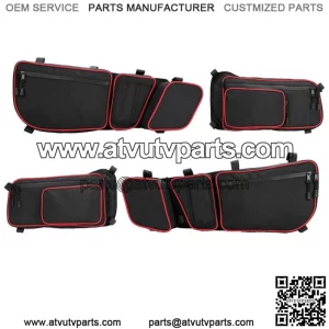 KEMIMOTO UTV Front&Rear Side Storage Door Bags For Can Am Maverick X3 Max 17-23