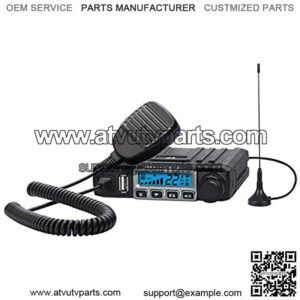 MXT115, 15 Watt GMRS MicroMobile Two-Way Radio - 8 Repeater Channels, 142 Privacy Codes, NOAA Weather Scan + Alert & External Magnetic Mount Antenna (Single Pack) (Black)