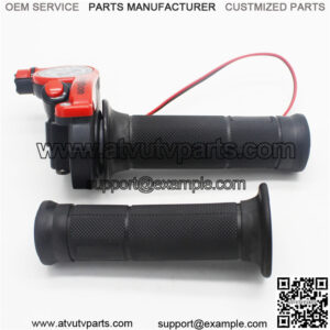 7/8'' Motorcycle Quick Action Twist Throttle Grip & 43'' Cable 125 140 150cc Red