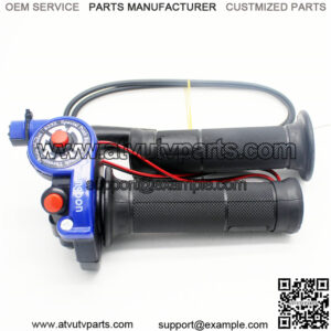 Blue throttle handle line kill switch