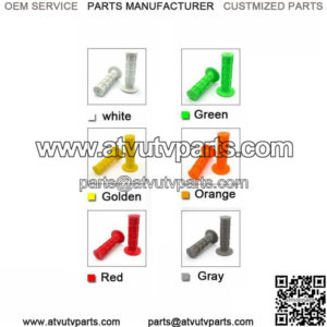 CNC 22mm Rubber Hand Grip Handle Bar Throttle Grips ATV Dirt Bike Motorcycle