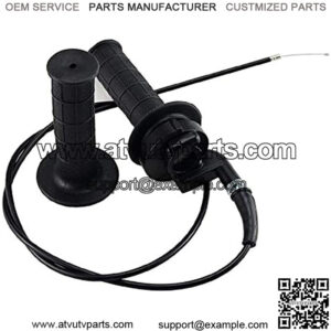 Throttle Handle Grips and Cable For ATV Quad Pit Bike Dirt Bike Baja Mini Bike Mb165 Mb200 196cc 200cc Doodlebug Bike Fit for 22mm Bar By TOPEMAI