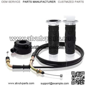 GS1-S78 Universal Throttle Twist Grip Set with 78" Scooter Throttle Cable for 50cc 80cc 125cc 150cc GY6 4 Stroke Scooter Motorcycle Moped ATV
