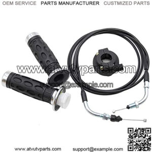 Throttle Twist Grip Set, PRO BAT, Universal Throttle Twist Grip Set with 78" Scooter Throttle Cable for 50cc 80cc 125cc 150cc GY6 4 Stroke Scooter Motorcycle Moped ATV