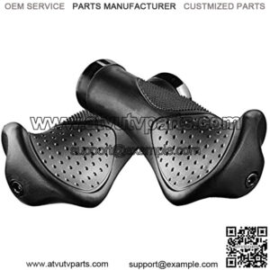 Ergonomic Anatomic Handlebar Grip Triple Density Bar-end Extensions Soft Anti Slip Absorb Shock CNC G2 Lock for Bicycle MTB XC FR BMX Cyling