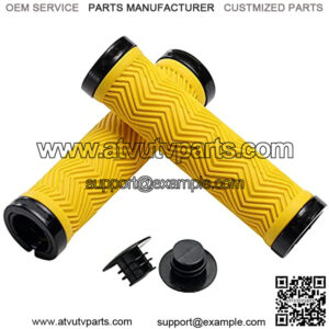 Mountain Bike Grips Double Lock on, Non-Slip Shock Absorbing Bicycle Handlebar Grips 130mm for MTB Downhill