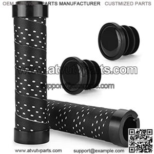 Upgrade Bike Handle Grips Double Lock on Bicycle Handlebar Grips, Soft Non-Slip Bike Grips Shock Absorption Mountain Bike Grips for Mountain, MTB, BMX, Beach Cruiser, Scooter