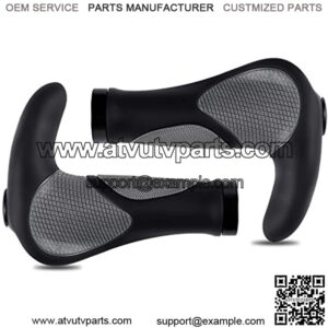 Bike Handlebar Grips, Bicycle Ergonomic Handle Bar End Grips, Shock Resistance Rubber, Gecko Bionic Palm Print, Anti-Slip, Suitable for 22.2mm MTB/BMX/Handlebar, For MTB Mountain Bike Grip