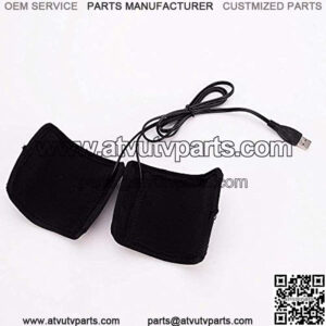 Winter Motorcycle ATV Scooter USB Heated Grips Handlebar 7/8"-11/5"(22-30mm) Warmer Sleeves with Switch to Control Temperature