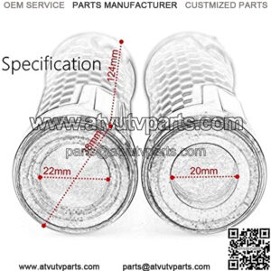 DZSLTC HandBar Grips for HONDA CBR 600 F4I 2001-2006 7/8" 22mm Universal Motorcycle Carbon Fiber Rubber Handlebar Grips ATV Handle Grips Powersport Grips (Color : Red)