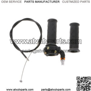 Motorcycle Twist Throttle Accelerator Grips W/ Cable 47cc 49cc ATV Pit Dirt Bike