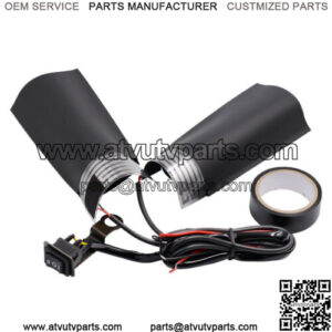 12V Motorcycle ATV Scooter Snowmobile Handlebar Warm Heated Grip Pads w/ Switch