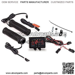 Heat Demon 215048 Quad Zone ATV Clamp-On Heated Grip Kit, Black
