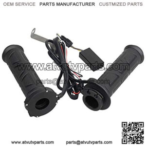 7/8'' Heated Grips Universal Motorcycle Handlebar Throttle Grip Compatible with Harley Honda Kawasaki Yamaha Dirt Bike ATV