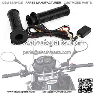 Motorcycle Handlebar Grips 1 Pair 22mm(7/8"), Electric Heated Handlebar Grips, Universal Motorbike Handlebar Grips for Motorcycle, ATV