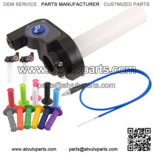 Cross-border e-commerce off-road motorcycle modified large twist throttle handle color throttle line monochrome soft handle rubber sleeve