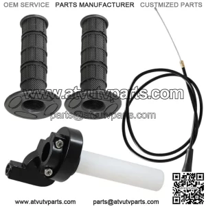7/8" Motorcycle Twist Throttle Handle Grip with Cable 50-250CC motocross ATV (For: More than one vehicle)