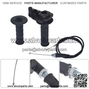 7/8" Motorcycle Twist Throttle Handle Grip with Cable 50-250CC motocross ATV