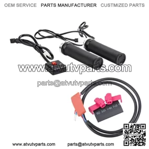 Lock-On Heated Grip Kit & Thumb Warmer Atv Polaris Honda Suzuki Can Am