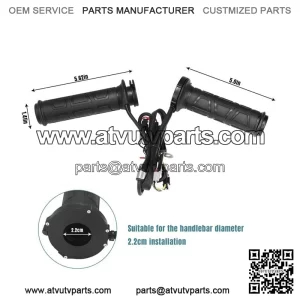 ATV Universal Warm Grip Electric Hand Heated Grips Handlebar Warmer Motorcycle
