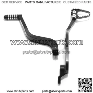 CNC Aluminum Gear Shift Lever & Rear Brake Pedal for Suzuki Quadracer 450 LT-R 450 2006-2009