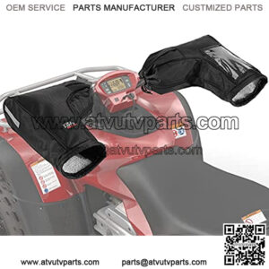 ATV Gloves Waterproof, Touch-Friendly Bag/Front Wind-Breaking Guard Motorcycle Gloves Snowmobile Handlebar Gloves Compatible with Sportsman Scrambler FourTrax Grizzly Snowmobile Bicycle