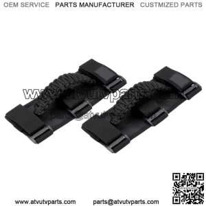 UTV 1.75"-2" Roll Bar Grab Handle Grips Black for Polaris RZR Honda Kawasaki X3 (For: More than one vehicle)