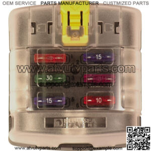 6 Circuit ATC Fuse Box With Cover