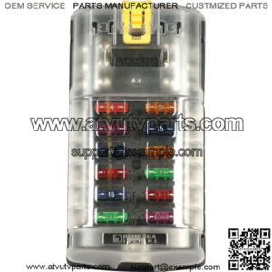 12 Circuit ATC Fuse Block With Grounding Circuit
