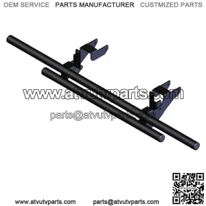 Double Tube Rear Bumper Black Polaris Ranger 570 Full Size 2017-2023 (For: Polaris)