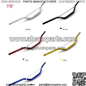 7/8" 22mm Motorcycle Aluminum Handle Bar Dirt Pit Bike ATV Quad & Cross Bar