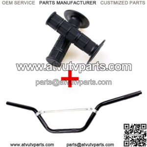 7/8" Handlebars Handle Bars Grip Fit ATV Pit Dirt Bike Offroad Motorcycle Black