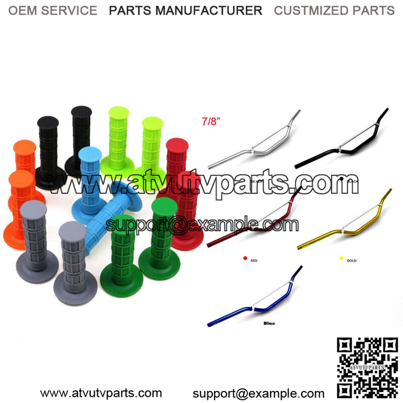 22mm 7/8″ Handle Bar Handle Grips Pocket Mini ATV Dirt Pit Bike Motocross