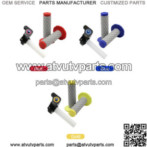 7/8" Rubber Hand Grip Handle Bar Throttle Grips Kits ATV Dirt Bike Motorcycle