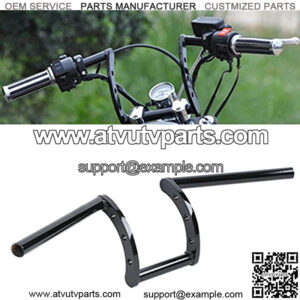 Black Handlebar 1" Z Bars Fits For Harley Custom Bobber Softail Dyna Sportster Drag Bar