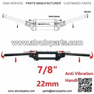 7/8" 22mm Adjustable Anti Vibration Handlebars For Yamaha Banshee YFZ350 YFZ450R (For: Yamaha)