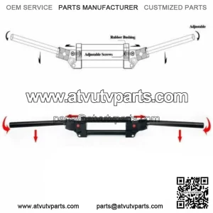 7/8" 22mm Adjustable Anti Vibration Handlebars For Yamaha Banshee YFZ350 YFZ450R