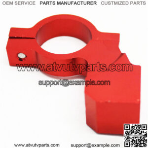 Mirror seat handlebar clamp (red)