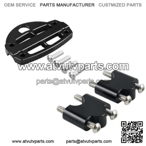 For Yamaha Raptor 700R Handlebar Clamp With Key Guard + Handlebar Riser Clamps