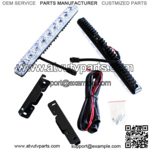 LED car safety daytime running lights (9 lamp beads)