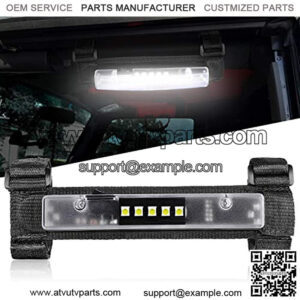 UTV Interior Light Universal Roll Bar Mount LED Light Utility Roll Cage Light Courtesy Light Interior Dome Light for UTV ATV Polaris RZR Can-Am Truck Car Off Road Vehicle