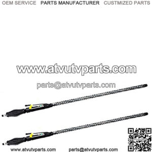 ATV Whip Light - 2pc 4ft Led Whip Light with Heavy Duty Spring Base Chasing Light RF Remote Control Lighted Antenna Whips for Can am ATV UTV Snow Mobile Offroad Truck