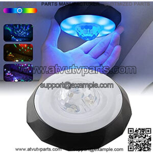 Car Reading Lamp LED Interior Lighting Trunk Lamp Car Ceiling Decoration DJ Colorful Atmosphere Light With Voice Control USB Rechargeable 3 Modes Adjustable Brightness