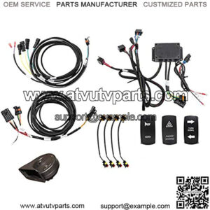 Deluxe Turn Signal Kit for 2016-2018 Polaris RZR S 1000- With Dash-Mounted Turn Signal Rocker Switch - Plug and Play For Easy Installation!