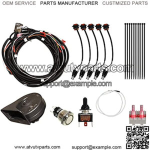 Turn Signal Kit for Defender HD 5/8 / 10 / DPS/MAX/Cab/XT/XTP with Toggle Switch and Dash Horn - Plug and Play for Easy Installation!