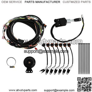 Turn Signal Kit for Polaris RZR S 1000 (2016-2020) - (with Steering Column with Attached Horn) - Plug and Play for Easy Installation!