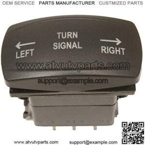 DIY Turn Signal Rocker Switch - Blue Backlight - Horizontal