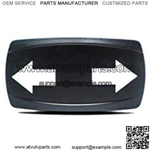 UTV INC Dual Blue LED Back Lit DPDT On/Off/On Horizontal Turn Signal Switch