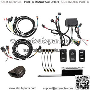 Deluxe Turn Signal Kit for Polaris RZR XP 4 1000 (2015-2018) With Dash-Mounted Turn Signal Rocker Switch - Plug and Play For Easy Installation!